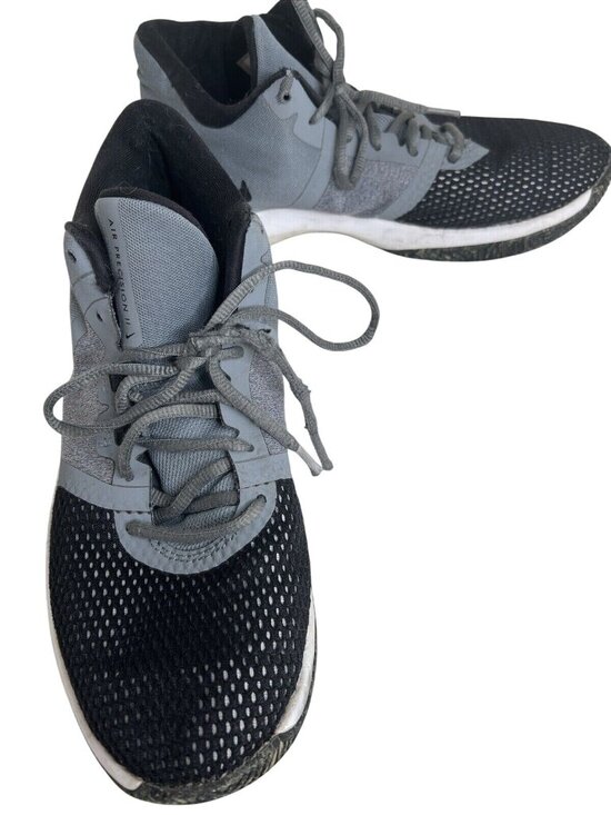 Nike Other - Nike Air Precision II Gray & Black Mens Basketball Shoes Size 9.5